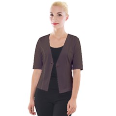 Mahogany Muse Cropped Button Cardigan by HWDesign