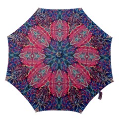 Abstract Arabesque Hook Handle Umbrellas (medium) by kaleidomarblingart