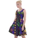 Background Graphic Knee Length Skater Dress View1