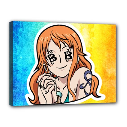 Nami Lovers Money Canvas 16  X 12  (stretched) by designmarketalsprey31