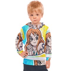 Nami Lovers Money Kids  Hooded Pullover by designmarketalsprey31