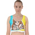 Nami Lovers Money Velvet Racer Back Crop Top View1