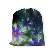 Fractalflowers Drawstring Pouch (xl) by Sparkle