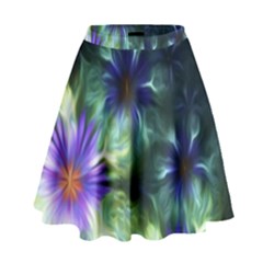 Fractalflowers High Waist Skirt by Sparkle