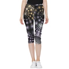 Digitalart Balls Inside Out Lightweight Velour Capri Leggings  by Sparkle