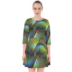 Digitalart  Waves Smock Dress by Sparkle