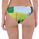 Mother And Daughter Yoga Art Celebrating Motherhood And Bond Between Mom And Daughter. Reversible Hipster Bikini Bottoms View2