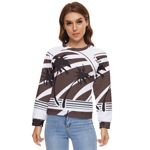 Palm Tree Design-01 (1) Women s Long Sleeve Raglan Tee by thenyshirt