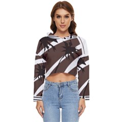 Palm Tree Design-01 (1) Women s Lightweight Cropped Hoodie by thenyshirt