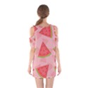 Background Watermelon Pattern Fruit Food Sweet Shoulder Cutout One Piece Dress View2