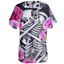 Floral Skeletons Women s Oversized Tee View2