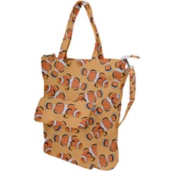 Fish Clownfish Orange Background Shoulder Tote Bag by Ravend