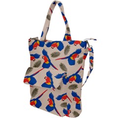 Bird Animals Parrot Pattern Shoulder Tote Bag by Ravend