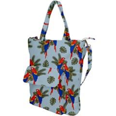 Birds Animals Nature Background Shoulder Tote Bag by Ravend