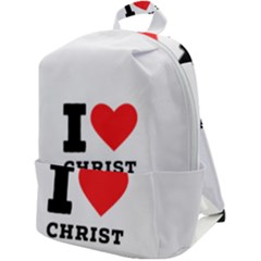 I Love Christ Zip Up Backpack by ilovewhateva