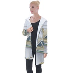 Technics Design Element Set Pattern Graphic Symbol Longline Hooded Cardigan by danenraven