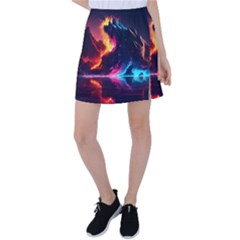 Mountain Color Colorful Love Art Tennis Skirt by Ravend