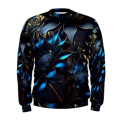 Flower Metal Flowers Sculpture Men s Sweatshirt by Ravend