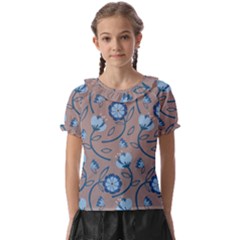 Flower Kids  Frill Chiffon Blouse by zappwaits