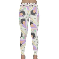 Pattern Pastel Drawing Art Classic Yoga Leggings by Uceng