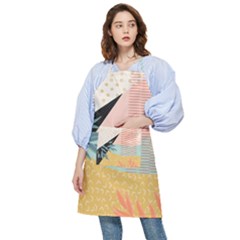 Leaves Pattern Design Colorful Pocket Apron by Uceng