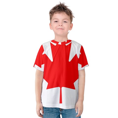 Canada Flag Canadian Flag View Kids  Cotton Tee by Ravend