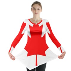 Canada Flag Canadian Flag View Long Sleeve Tunic  by Ravend