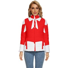 Canada Flag Canadian Flag View Women s Puffer Bubble Jacket Coat by Ravend