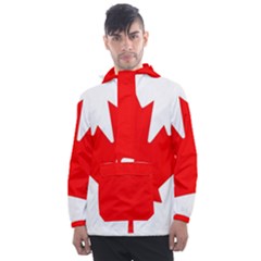 Canada Flag Canadian Flag View Men s Front Pocket Pullover Windbreaker by Ravend