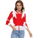 Canada Flag Canadian Flag View Bell Sleeve Top View1