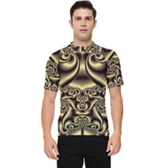 Background Fractal Sample Fantasy Texture Design Men s Short Sleeve Rash Guard by Ravend