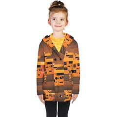 Technology Design Tech Computer Future Business Kids  Double Breasted Button Coat by Ravend