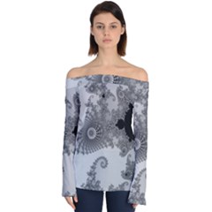 Apple Males Almond Bread Abstract Mathematics Off Shoulder Long Sleeve Top by Ravend