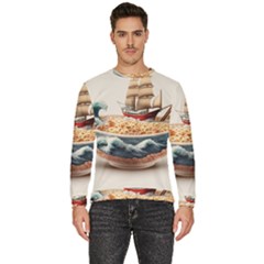 Ai Generated Noodles Pirate Chinese Food Food Men s Fleece Sweatshirt by danenraven