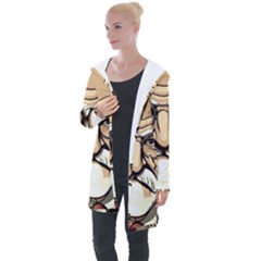 Ai Generated Psychotherapist Psychology Therapy Longline Hooded Cardigan by danenraven