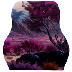 Landscape Landscape Painting Purple Purple Trees Car Seat Velour Cushion  by danenraven