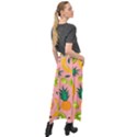 Fruits Tropical Pattern Design Art Velour Split Maxi Skirt View2