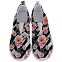 Exotic Watercolor Botanical Flowers Pattern No Lace Lightweight Shoes View1