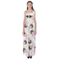 Pattern Pastel Drawing Art Empire Waist Maxi Dress by Ravend