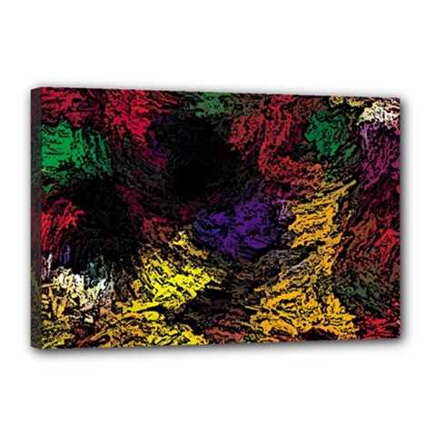 Abstract Painting Colorful Canvas 18  X 12  (stretched) by Ravend