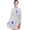 Computer Network Technology Digital Science Fiction Long Sleeve Chiffon Shirt Dress View1