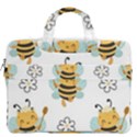 Art Bee Pattern Design Wallpaper Background MacBook Pro 13  Double Pocket Laptop Bag View2