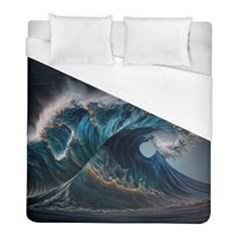 Tsunami Waves Ocean Sea Water Rough Seas 7 Duvet Cover (full/ Double Size) by Ravend