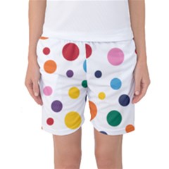 Polka Dot Women s Basketball Shorts by 8989