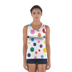 Polka Dot Sport Tank Top  by 8989