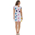 Polka Dot Short Sleeve Tiered Mini Dress View4