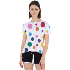 Polka Dot Open Back Sport Tee by 8989