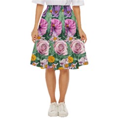 Budding And Captivating Flowers Classic Short Skirt by GardenOfOphir