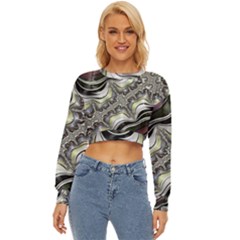 Fractal Background Pattern Texture Abstract Design Art Lightweight Long Sleeve Sweatshirt by Ravend