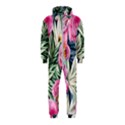 Delightful Watercolor Flowers And Foliage Hooded Jumpsuit (Kids) View1